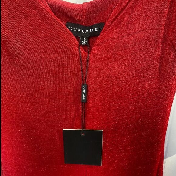 NWT JLUXLABEL Elegant Red Evening Dress Sz S - Picture 5 of 7